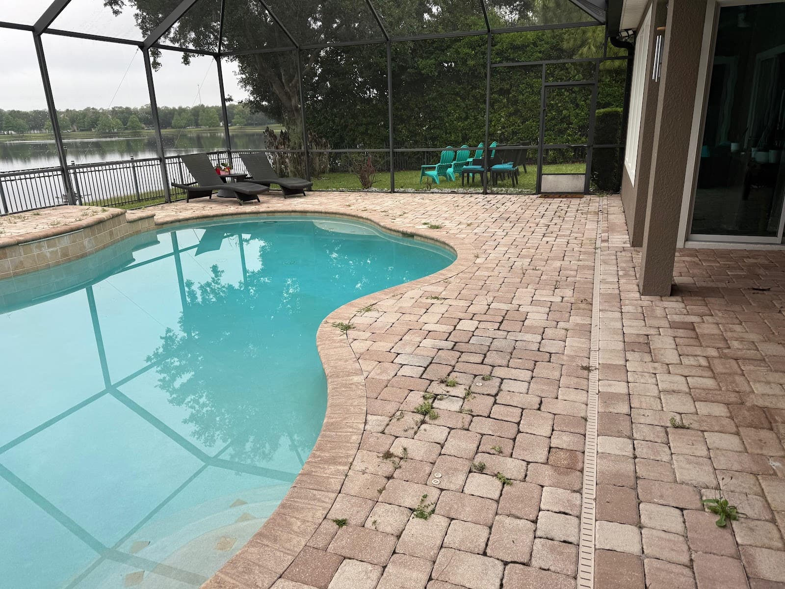 Patio & Pool 2 before