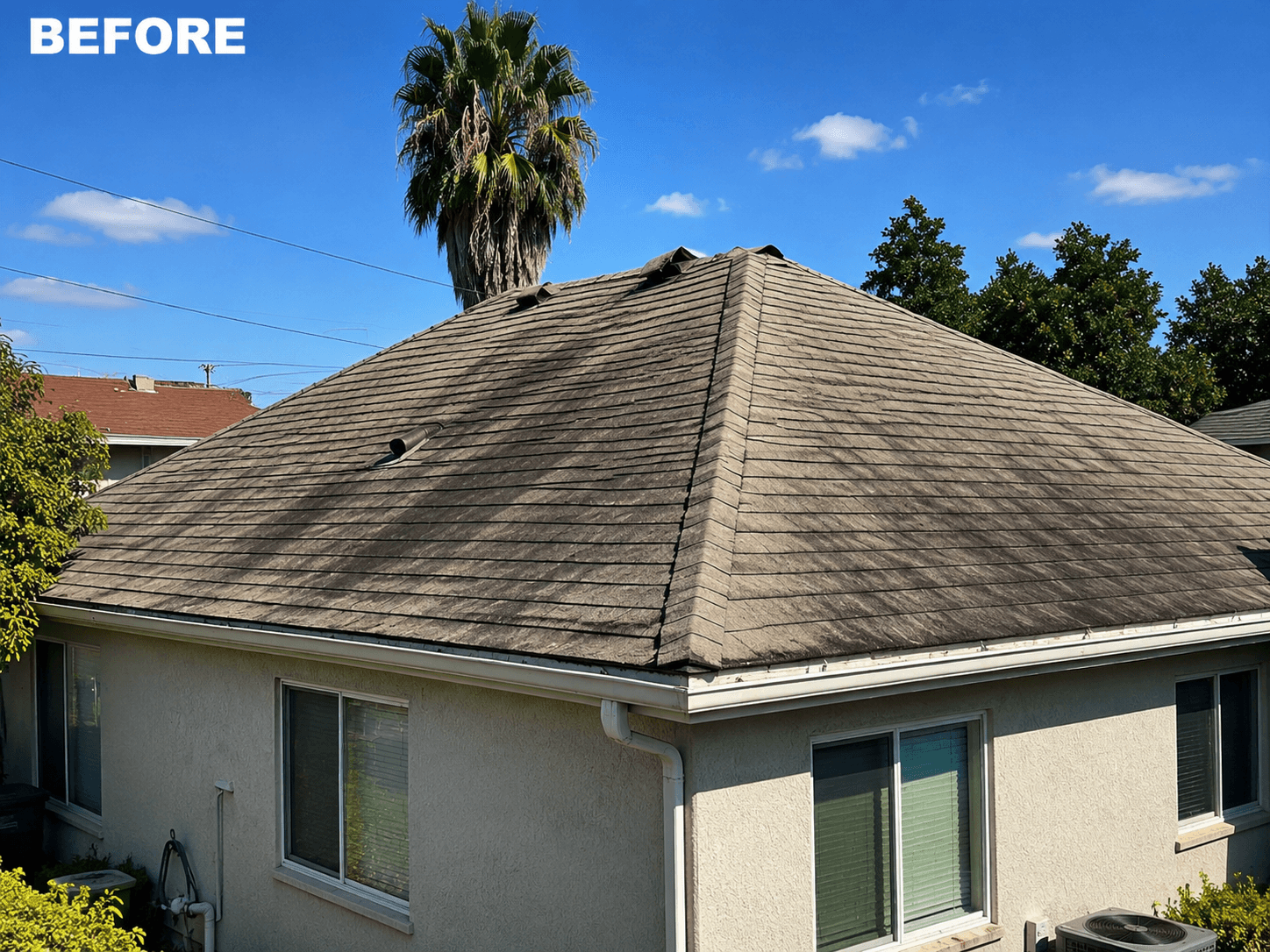 Roof Cleaning before